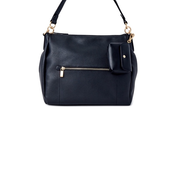 NWT Time and Tru Black Purse with Bonus Pouch Adjustable and Removable Straps - Picture 5 of 10